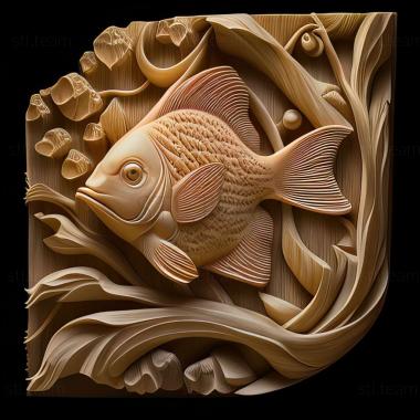 3D модель Живородящие аквариумные рыбки (STL)